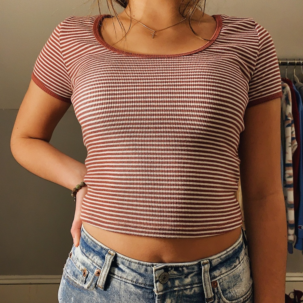 Stripped crop top (charlotte russe)
